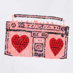 ESSENTIEL ANTWERP Hadio Embroidered T-Shirt in Off White