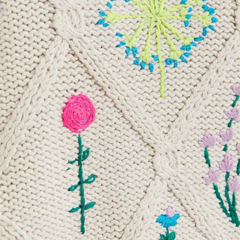 ESSENTIEL ANTWERP Hadream Embroidered Pullover in Off White
