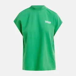 ESSENTIEL ANTWERP Halarm Sleeveless T-Shirt in Pine Needle
