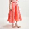 ESSENTIEL ANTWERP Hat Wide Maxi Skirt in Combo2 Calypso Pink H2CP