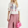 ESSENTIEL ANTWERP Heartfelt Embellished Shirt in White