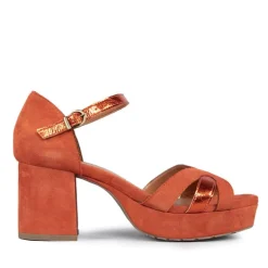 ESSKA Caro Suede Sandals in Rust
