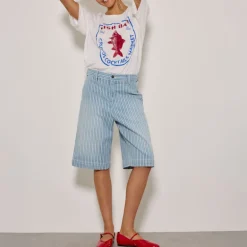 FIVE Tee Shirt in Red/White