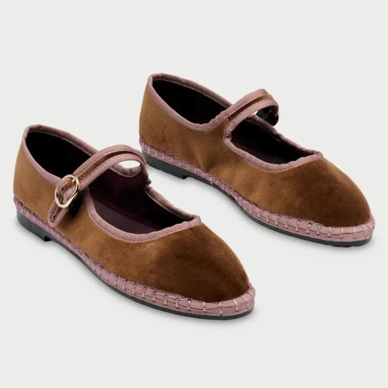 Flabelus Balthasar Ballet Flats in Orange