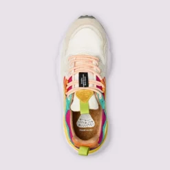 FLOWER MOUNTAIN Yamano 3 Womens Suede Trainers in Pink/White