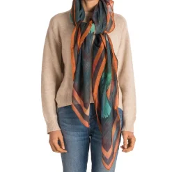Flying Kingfishers Scarf in Blue | Collen and Clare