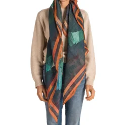 Flying Kingfishers Scarf in Blue | Collen and Clare