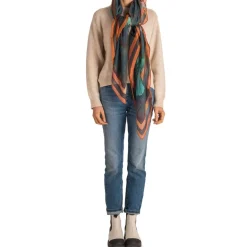 Flying Kingfishers Scarf in Blue | Collen and Clare