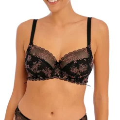FREYA Offbeat Decadence UW Side Support Bra in Black