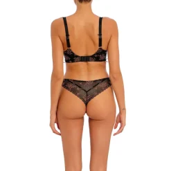 FREYA Offbeat Decadence UW Side Support Bra in Black