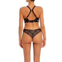 FREYA Offbeat Decadence UW Side Support Bra in Black