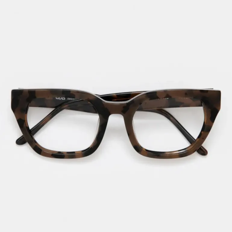 GLAS Kiara Reading Glasses in Turtle Brown