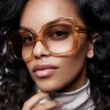 GLAS Mio Tinted Reading Glasses in Caramel