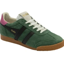 GOLA Elan Trainers in Evergreen/Black/Fuchsia