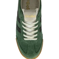 GOLA Elan Trainers in Evergreen/Black/Fuchsia