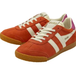 GOLA Elan Trainers in Hot Coral/Off White/Fuchsia