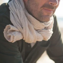 Hemp Scarf in Grey Pearl | Collen & Clare