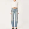 Illia Barrel Leg Jeans in Aged Mid | Collen & Clare
