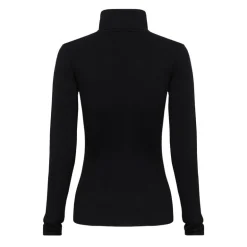IRIS & WOOL Wool Roll Neck in Black