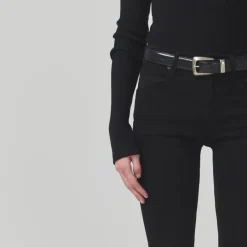 Isola Flare Jeans in Plush Black | Collen & Clare