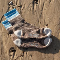 IVY ELLIS Ladies Ness Quarter Length Socks in Brown