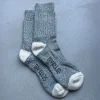 IVY ELLIS Ladies Tideline Yosemite Socks in Black Marl