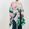 Jumper 1234 Cabana Stripe Wrap Cardigan in Multi