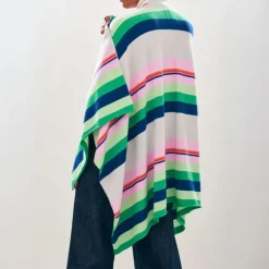 Jumper 1234 Cabana Stripe Wrap Cardigan in Multi