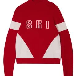Jumper 1234 Contrast Ski Turtle in Red/White
