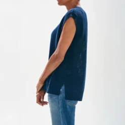 JUMPER1234 Holey Tank in Navy