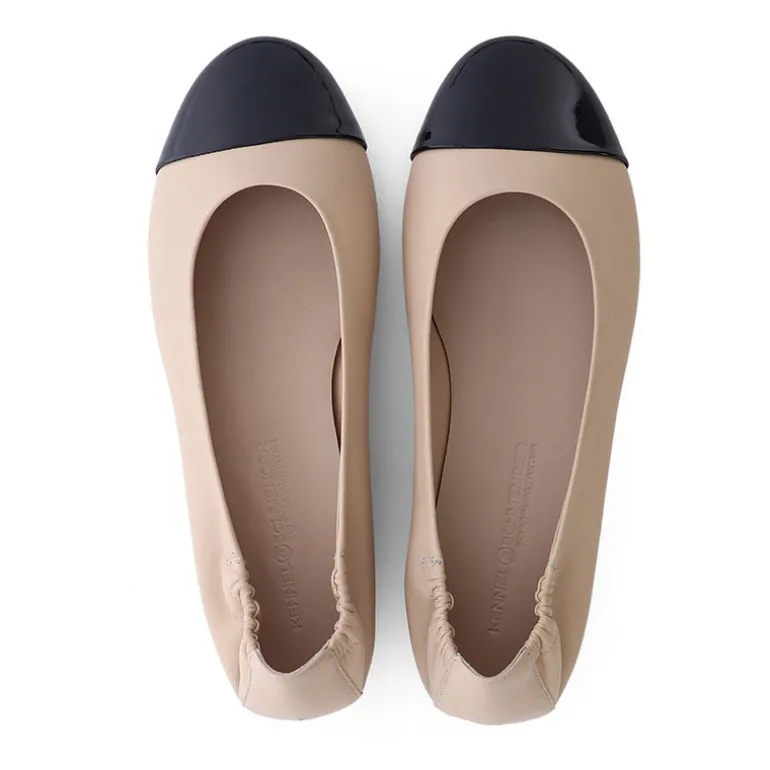 KENNEL & SCHMENGER Billy Nappa Ballet Flats in Nude