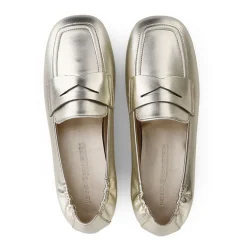 KENNEL & SCHMENGER Blair Nappa Loafers in Gold