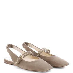 KENNEL & SCHMENGER Leila Slingback Ballet Flats in Nuts/Gold