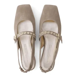KENNEL & SCHMENGER Leila Slingback Ballet Flats in Nuts/Gold