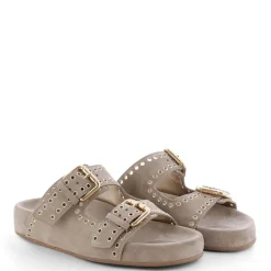 KENNEL & SCHMENGER Soda Sandals in Linen/Gold