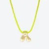 LA MOME BIJOU A Initial Joy Letter Necklace in Gold
