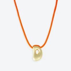 LA MOME BIJOU D Initial Joy Letter Necklace in Gold