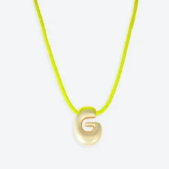 LA MOME BIJOU G Initial Joy Letter Necklace in Gold