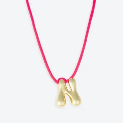 LA MOME BIJOU N Initial Joy Letter Necklace in Gold
