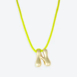 LA MOME BIJOU N Initial Joy Letter Necklace in Gold
