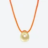 LA MOME BIJOU O Initial Joy Letter Necklace in Gold