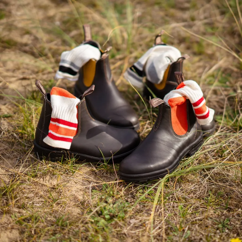 1918 Leather Boots in Brown/Terracotta | Collen & Clare
