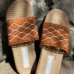 LES MAURICETTES Ariane Sandals in Tan
