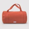 LES PENSIONNAIRES Organic Cotton Bowling Bag in Flamboyant Orange