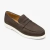 LOAKE Como Loafers in Dark Brown