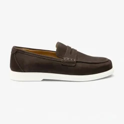 LOAKE Como Loafers in Dark Brown
