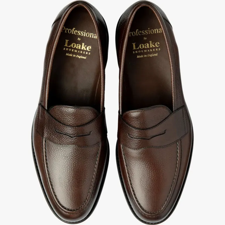 LOAKE Imperial Saddle Loafer in Dark Brown