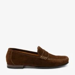 LOAKE Jefferson Suede Loafer in Brown