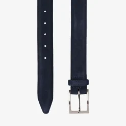 LOAKE William Suede Belt in Navy