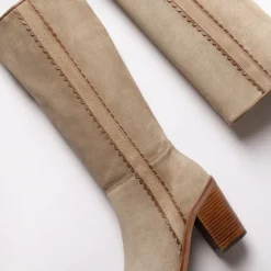 Lucia Rociera Suede Boots in Pumice | Collen & Clare
